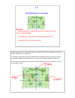 2.2 Coordinates on a Screen