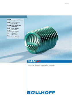 Helicoil Plus UNC/UNF