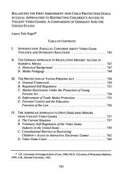 Balancing the First Amendment and Child Protection Goals in Legal