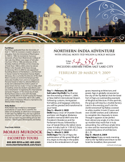Northern India Adventure - University of Utah Alumni Association