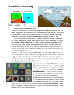 Ocean Water Chemistry