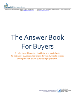 The Answer Book For Buyers
