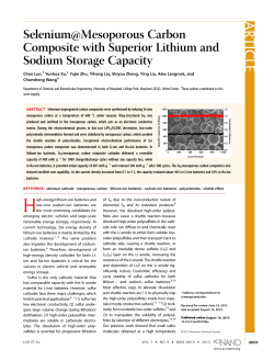 Selenium@Mesoporous Carbon Composite with Superior Lithium