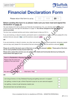 17137 AF1 Financial Declaration Form - Non Care