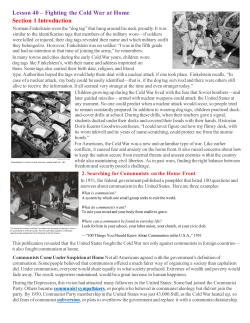 Lesson 40 Reading Packet