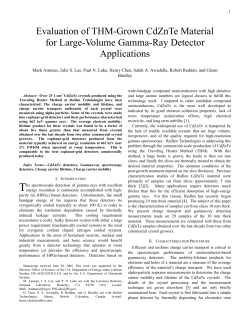 Evaluation of THM-Grown CdZnTe Material for Large