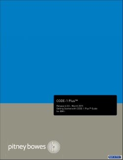 CODE-1 Plus Getting Started Guide