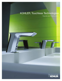 KOHLER&reg; Touchless Technologies