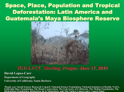 Rural-frontier migration and deforestation in a protected area: The