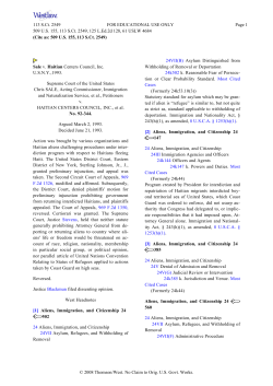 US Supreme Court, Sale v. Haitian Ctrs. Council, 113 S. Ct. 2549