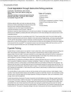 Coral degradation through destructive fishing