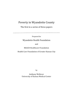 Poverty in Wyandotte County - Wyandotte Health Foundation