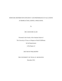 MOISTURE DISTRIBUTION EFFICIENCY AND PERFORMANCE