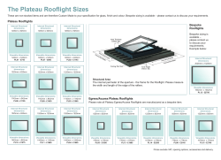 The Plateau Rooflight Sizes