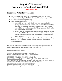 Grade 1 A-L - Rondout Valley Central School District