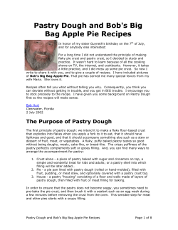 Bob Hurt`s Big Bag Apple Pie Recipe (perfect flaky crust)