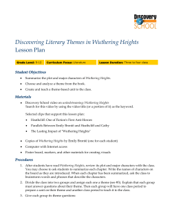 Discovering Literary Themes in Wuthering Heights