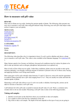 How to measure soil pH value
