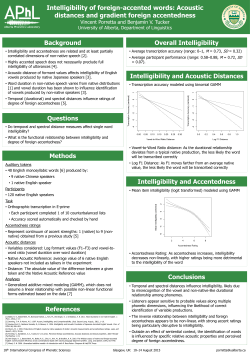 Intelligibility of foreign-accented words: Acoustic distances and