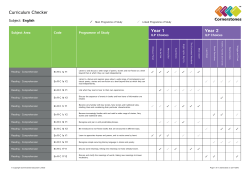 Literacy Curriculum - Whitehouse Primary School