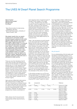 The UVES M Dwarf Planet Search Programme