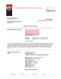 Read Press Release  - Chicago Symphony Orchestra