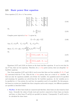 2.5 Basic power flow equation