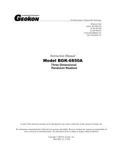 BGK-6850A Pendulum System