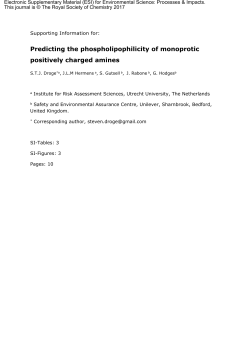 Predicting the phospholipophilicity of monoprotic positively charged
