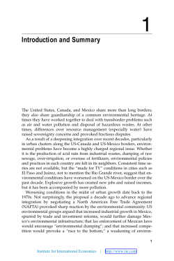 NAFTA and the Environment: Seven Years Later