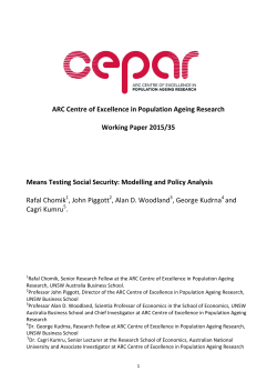 Means Testing Social Security: Modelling and Policy Analysis