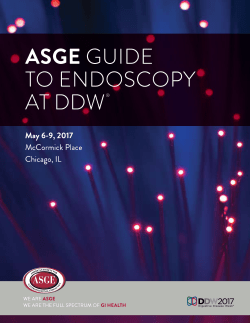ASGE Guide to Endoscopy at DDW is now available