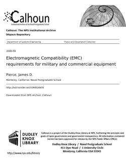 Electromagnetic Compatibility (EMC) requirements for military and
