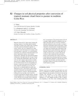 52 Changes in soil physical properties after conversion of tropical