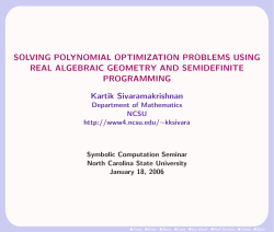 Solving polynomial optimization problems via real algebraic