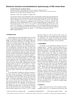 Electronic structure and photoelectron spectroscopy of AlSi mixed