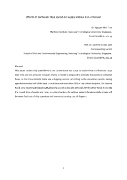 IAEE2017_final_ Effects of container ship speed on supply chains