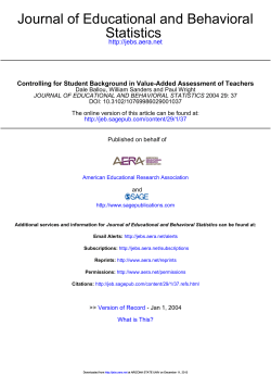 Controlling for student background in value-added