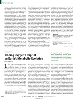 Tracing Oxygen`s Imprint on Earth`s Metabolic Evolution