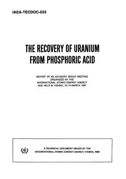 the recovery of uranium from phosphoric acid