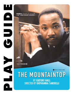 The Mountaintop Play Guide - Actors Theatre of Louisville