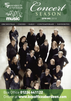 Concertseason - University of Aberdeen