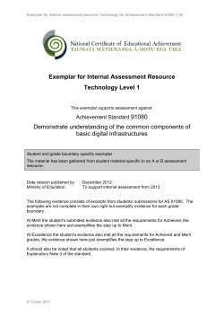 Internal Assessment Resource