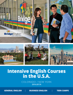 Intensive English Courses in the U.S.A.