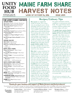 Issue #019 - Unity Food Hub