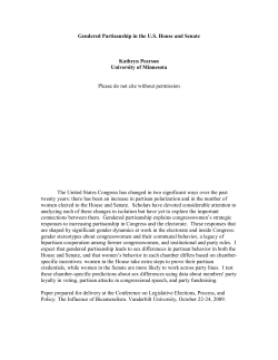 Gendered Partisanship in the U.S. House and