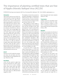 ACLSV - Hortgro Science