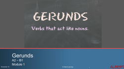 Gerunds - Albert