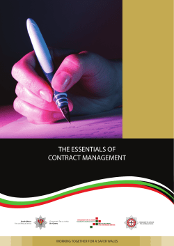 the essentials of contract management