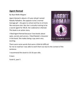 Read Farah`s review of Agent Nomad